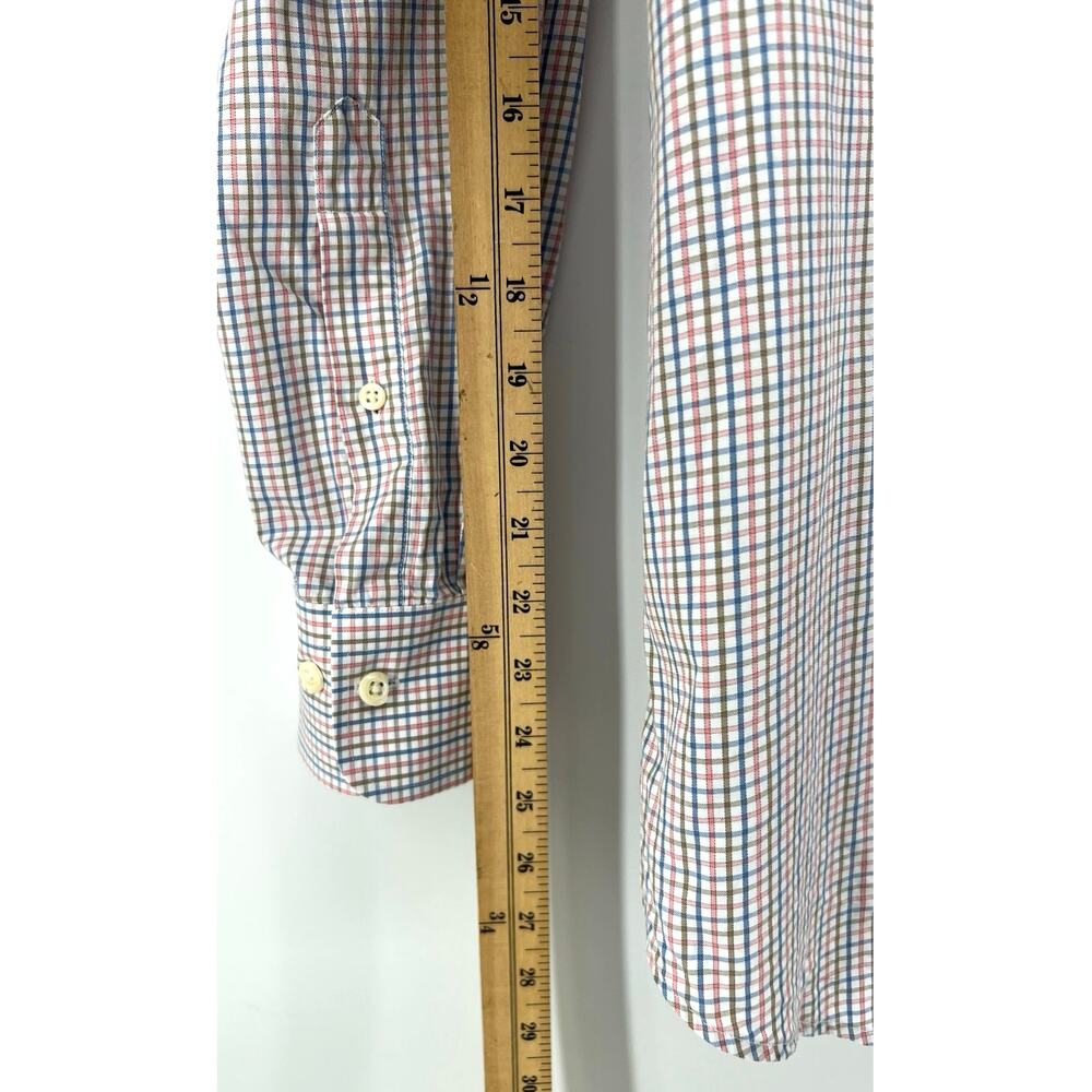 Peter Millar Button Down Collard Shirt Plaid Men'… - image 7